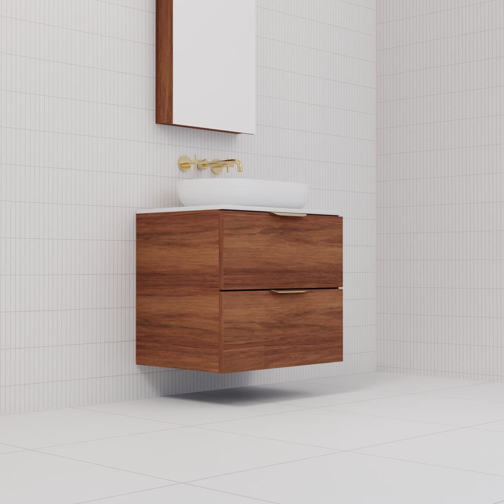 Odesa - 600mm Tasmanian Blackwood Wall Hung Vanity