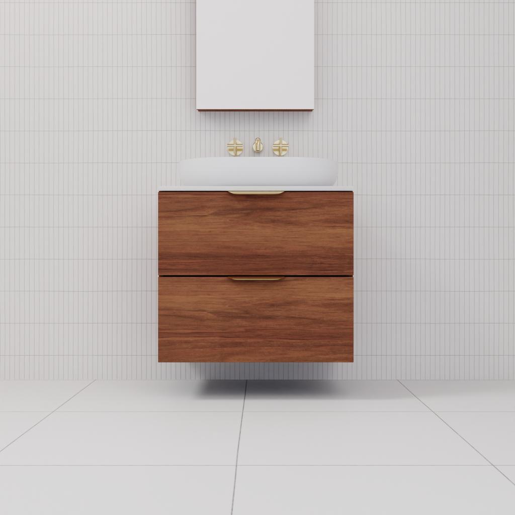 Odesa - 600mm Tasmanian Blackwood Wall Hung Vanity