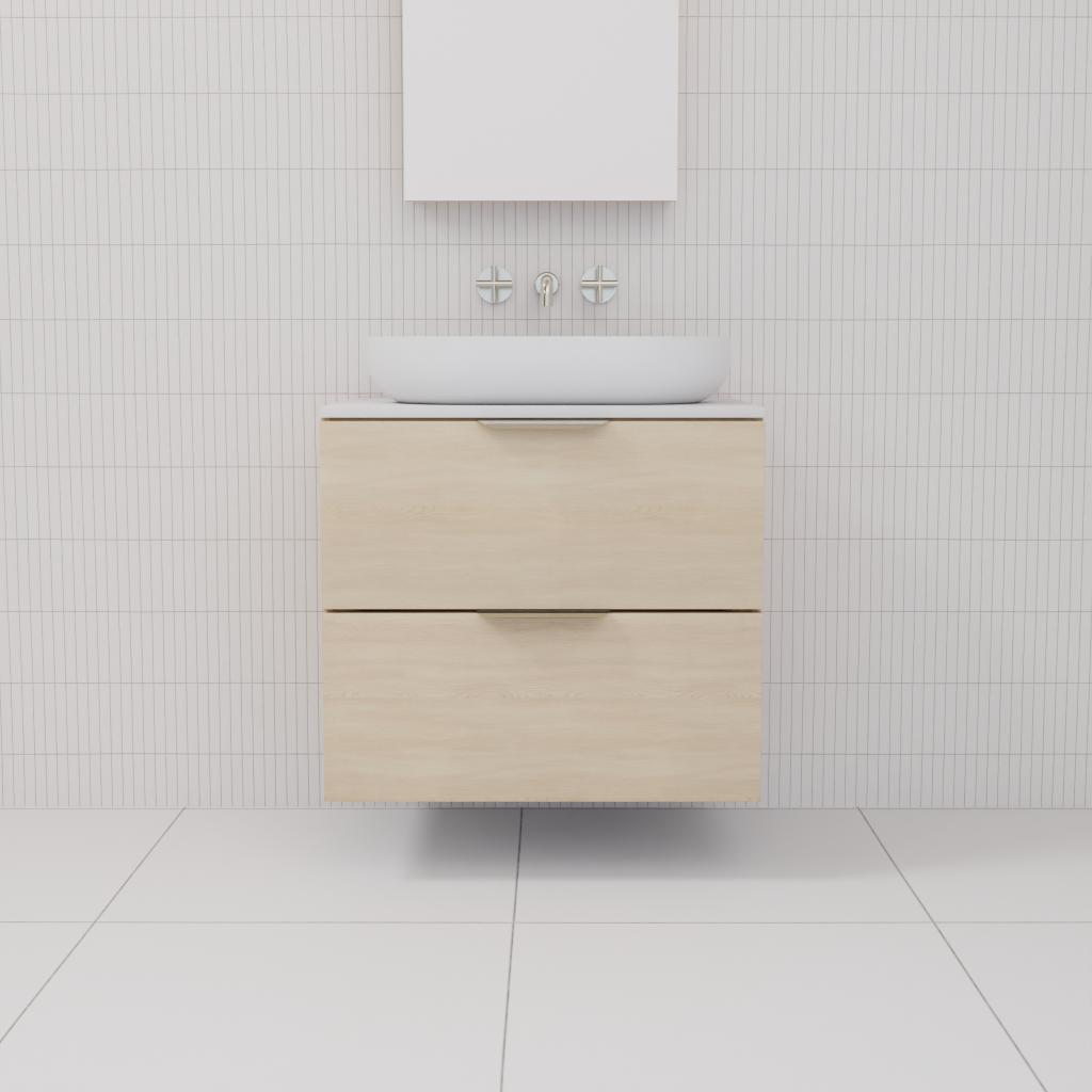 Odesa - 600mm Vero Oak Wall Hung Vanity