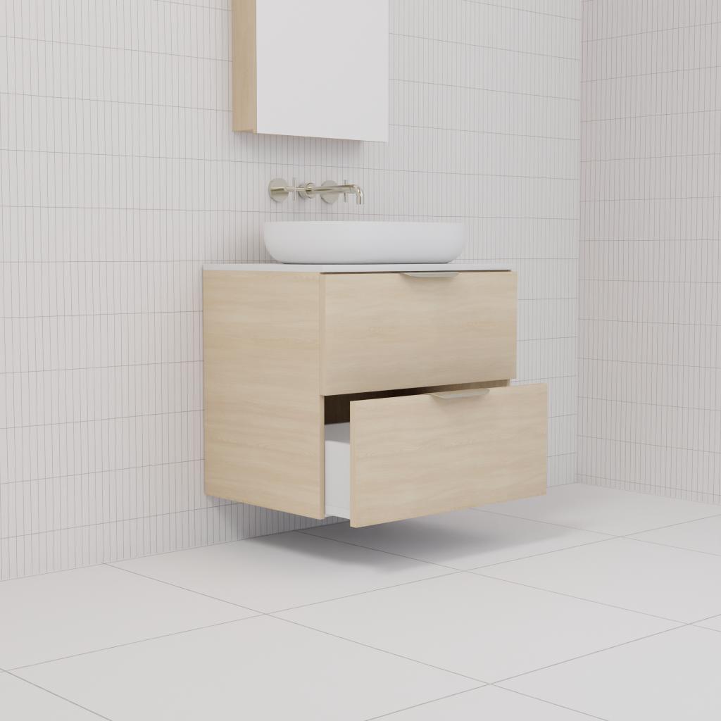 Odesa - 600mm Vero Oak Wall Hung Vanity