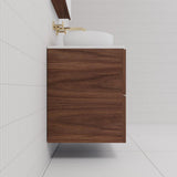Odesa - 600mm Walnut Wall Hung Vanity