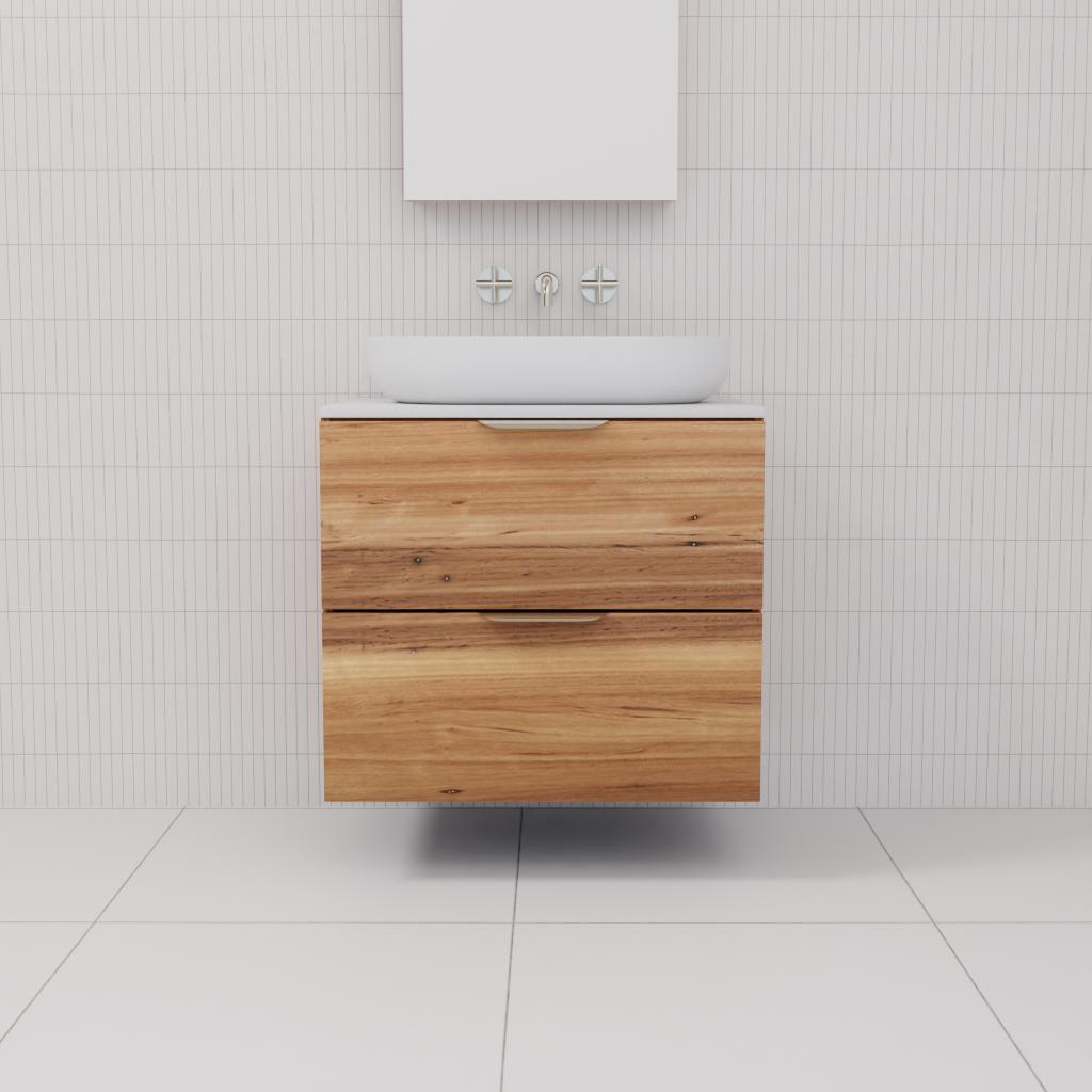 Odesa - 600mm Blackbutt Wall Hung Vanity