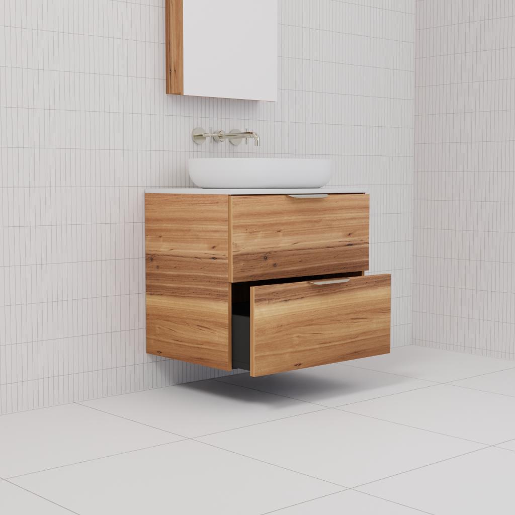 Odesa - 600mm Blackbutt Wall Hung Vanity