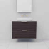 Odesa - 750mm Espresso Oak Wall Hung Vanity