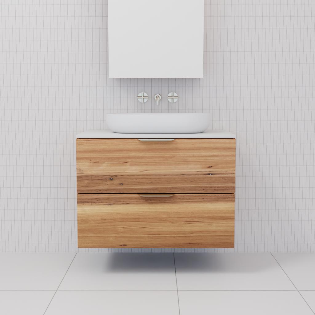 Odesa - 750mm Blackbutt Wall Hung Vanity