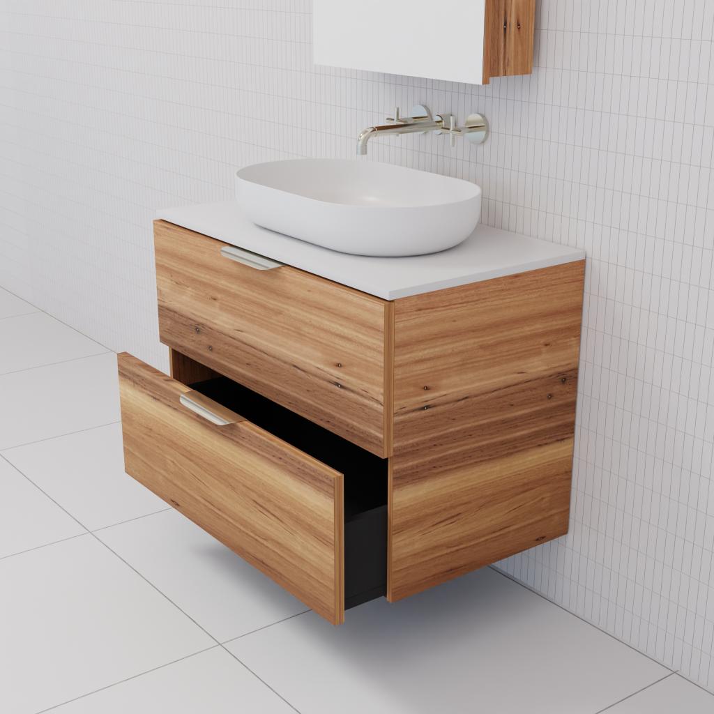 Odesa - 750mm Blackbutt Wall Hung Vanity