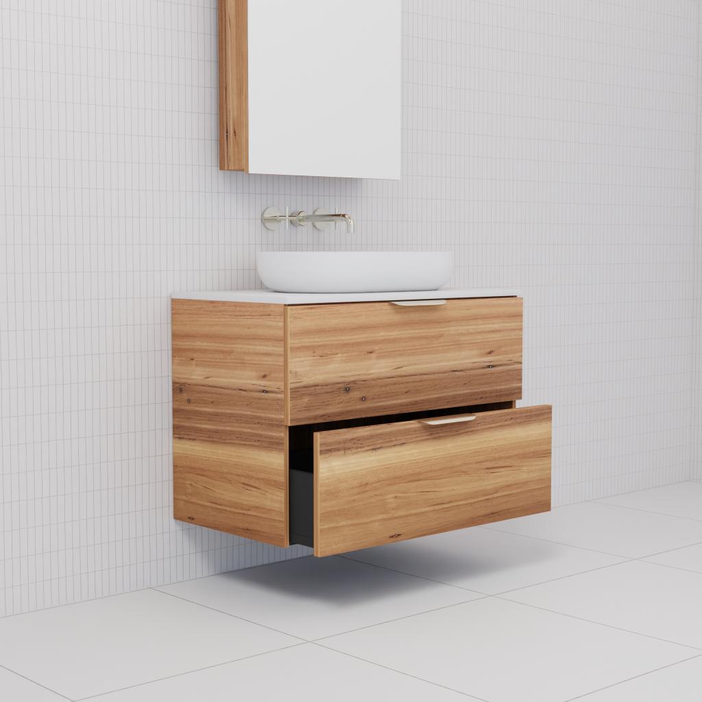 Odesa - 750mm Blackbutt Wall Hung Vanity
