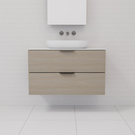 Odesa - 900mm Smoked Ash Wall Hung Vanity