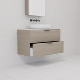 Odesa - 900mm Smoked Ash Wall Hung Vanity