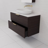 Odesa - 900mm Espresso Oak Wall Hung Vanity