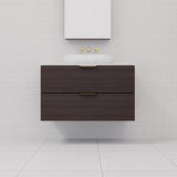 Odesa - 900mm Espresso Oak Wall Hung Vanity
