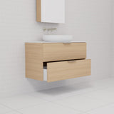Odesa - 900mm Nordic Oak Wall Hung Vanity