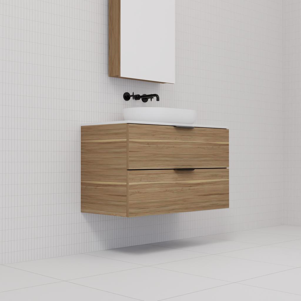Odesa - 900mm Tuscan Oak Wall Hung Vanity