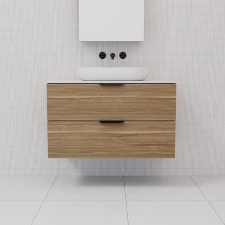 Odesa - 900mm Tuscan Oak Wall Hung Vanity