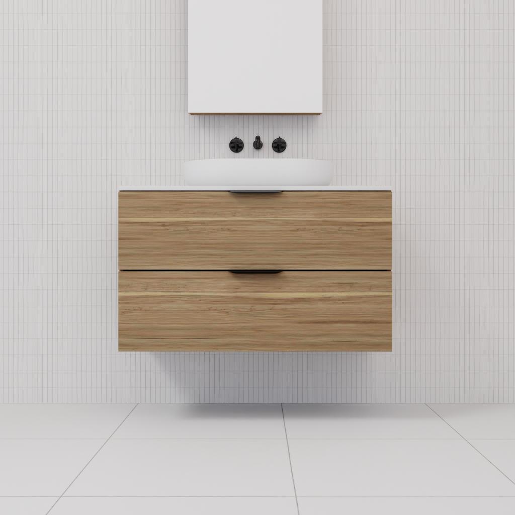 Odesa - 900mm Tuscan Oak Wall Hung Vanity