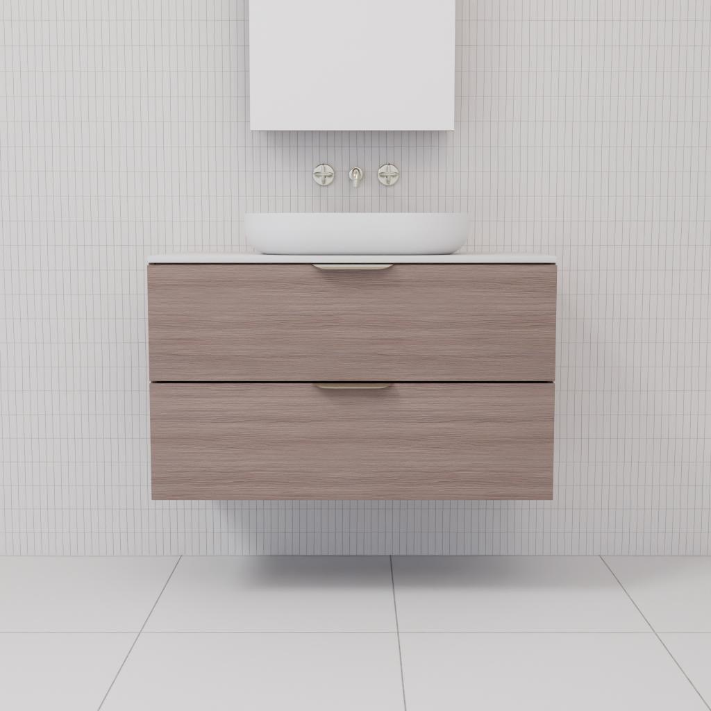Odesa - 900mm Urban Oak Wall Hung Vanity