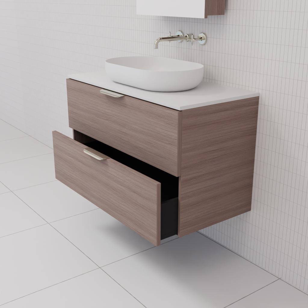 Odesa - 900mm Urban Oak Wall Hung Vanity