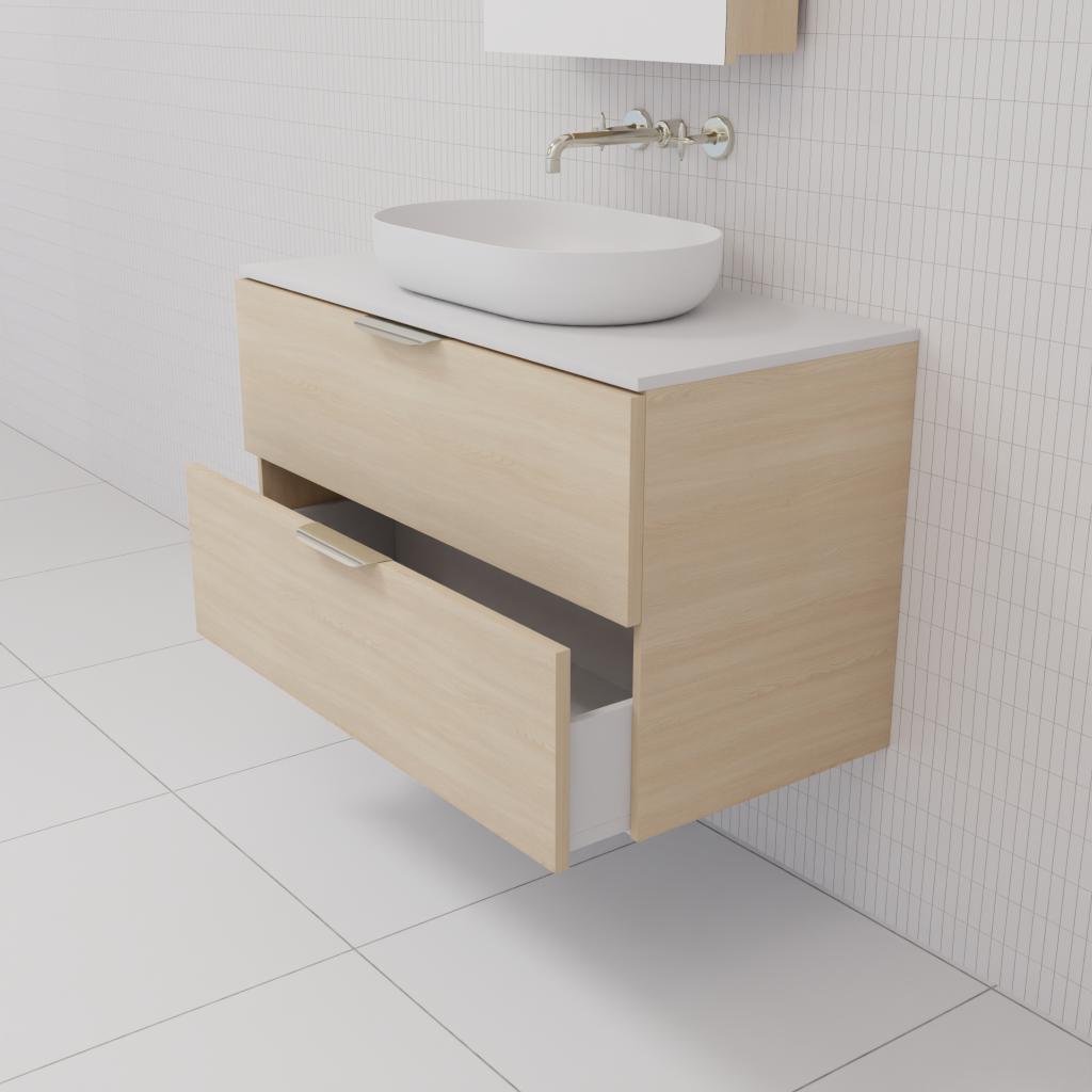 Odesa - 900mm Vero Oak Wall Hung Vanity
