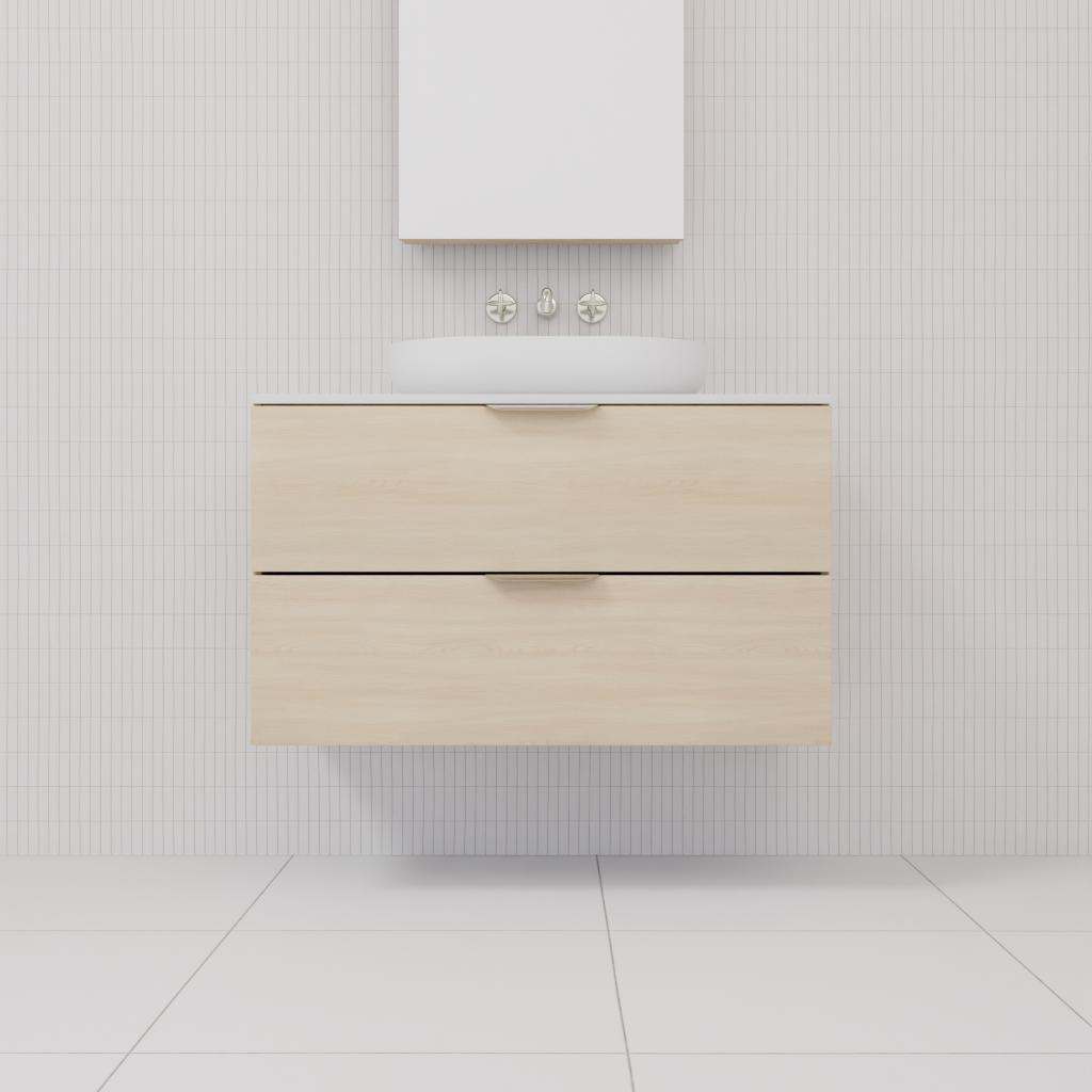 Odesa - 900mm Vero Oak Wall Hung Vanity