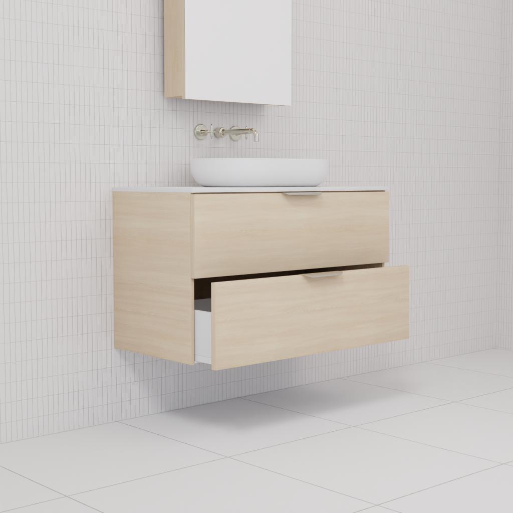 Odesa - 900mm Vero Oak Wall Hung Vanity