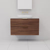 Odesa - 900mm Walnut Wall Hung Vanity