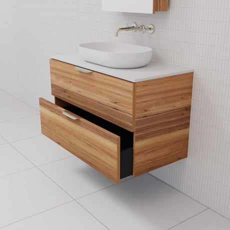 Odesa - 900mm Blackbutt Wall Hung Vanity