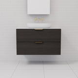 Odesa - 900mm Smoked Onyx Wall Hung Vanity