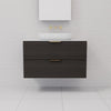 Odesa - 900mm Smoked Onyx Wall Hung Vanity