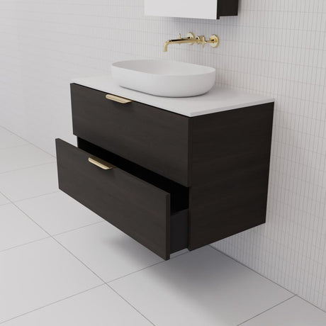 Odesa - 900mm Smoked Onyx Wall Hung Vanity