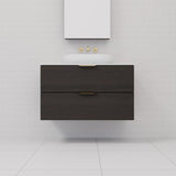 Odesa - 900mm Smoked Onyx Wall Hung Vanity