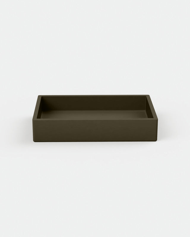 Box Concrete Basin - One Tone Surface Mount