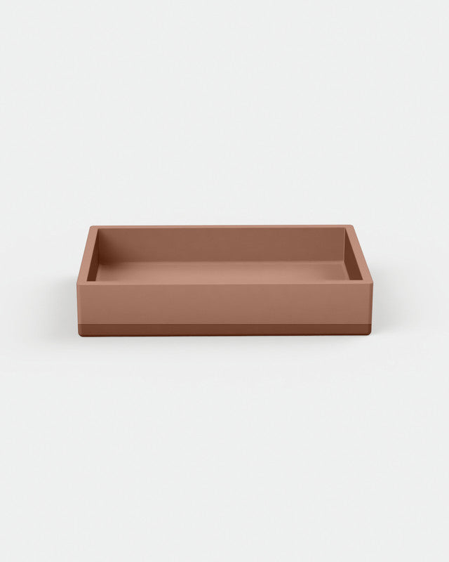 Box Concrete Basin - Two Tone Surface Mount