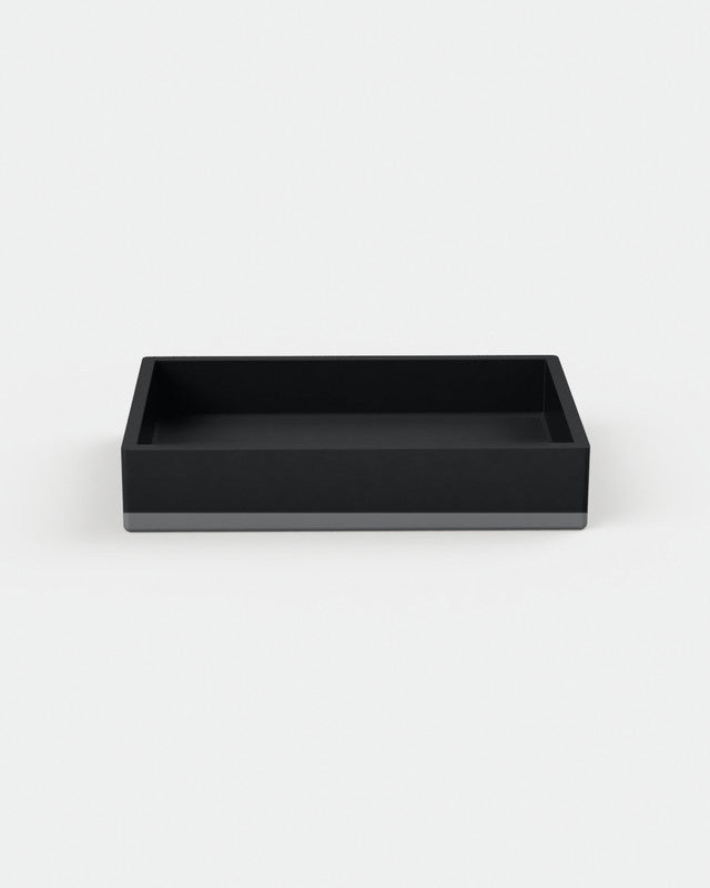 Box Concrete Basin - Two Tone Wall Mount with Bracket