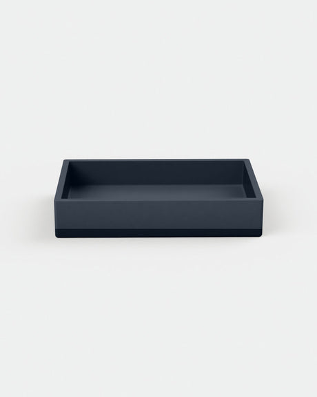 Box Concrete Basin - Two Tone Wall Mount with Bracket