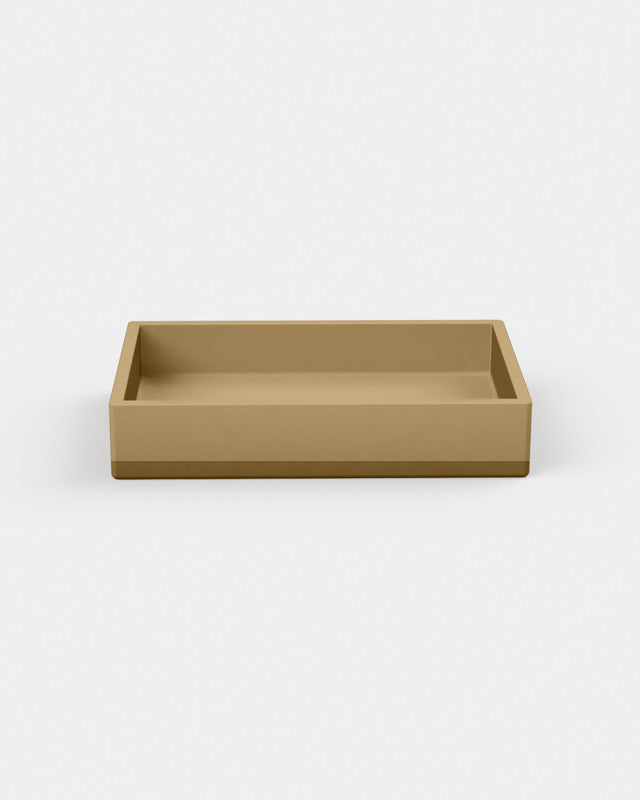 Box Concrete Basin - Two Tone Surface Mount