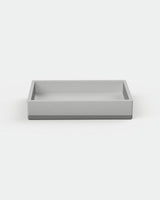 Box Concrete Basin - Two Tone Wall Mount with Bracket
