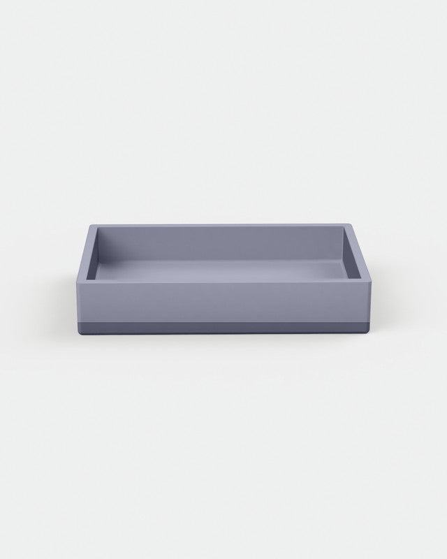 Box Concrete Basin - Two Tone Wall Mount with Bracket