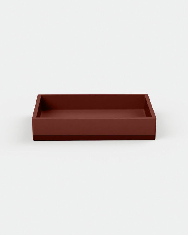 Box Concrete Basin - Two Tone Wall Mount with Bracket