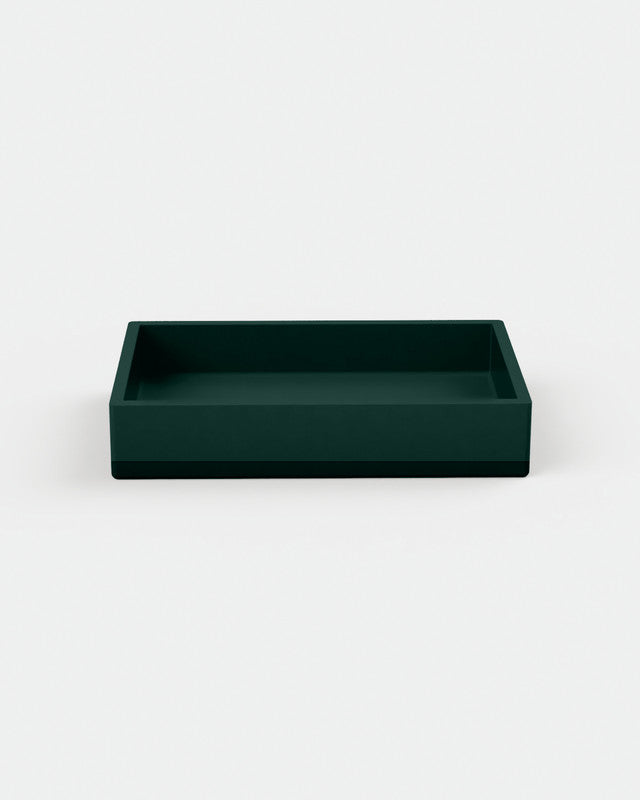 Box Concrete Basin - Two Tone Surface Mount