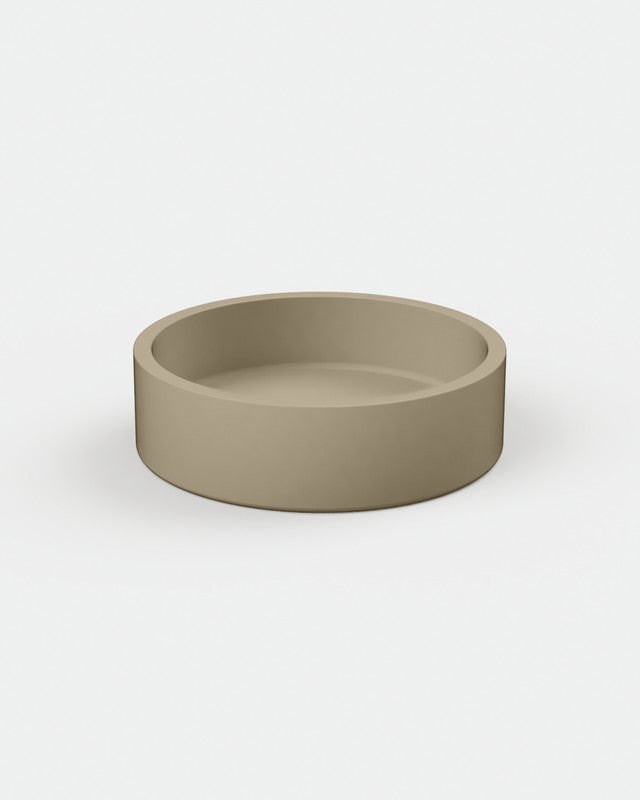 Cylinder Concrete Hoop Basin - Freestanding