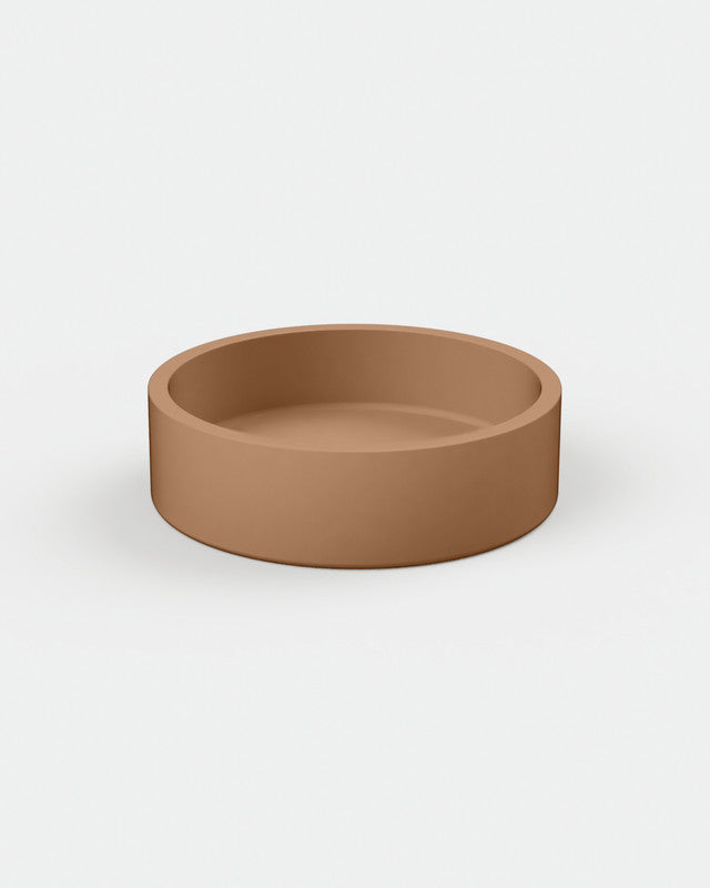 Cylinder Concrete Hoop Basin - Freestanding