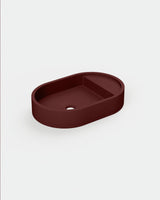 Shelf Oval Concrete Basin - Surface Mount | No Tap Hole | No Overflow