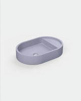 Shelf Oval Concrete Basin - Surface Mount | No Tap Hole | No Overflow