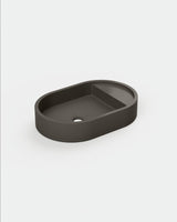 Shelf Oval Concrete Basin - Surface Mount | No Tap Hole | No Overflow