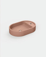 Shelf Oval Concrete Basin - Wall Mount | Tap Hole | No Overflow