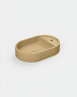 Shelf Oval Concrete Basin - Wall Mount | Tap Hole | No Overflow