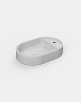 Shelf Oval Concrete Basin - Wall Mount | Tap Hole | No Overflow