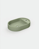 Shelf Oval Concrete Basin - Wall Mount | Tap Hole | No Overflow