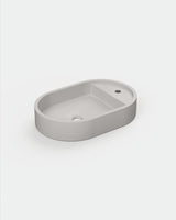 Shelf Oval Concrete Basin - Wall Mount | Tap Hole | No Overflow
