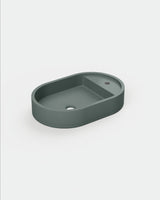 Shelf Oval Concrete Basin - Wall Mount | Tap Hole | No Overflow